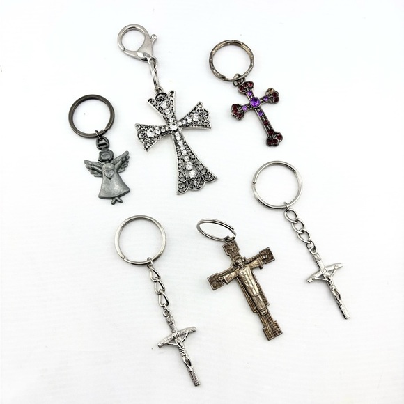 Christian Religious Faith Keychain Bundle - Lot of 6 - Picture 2 of 8